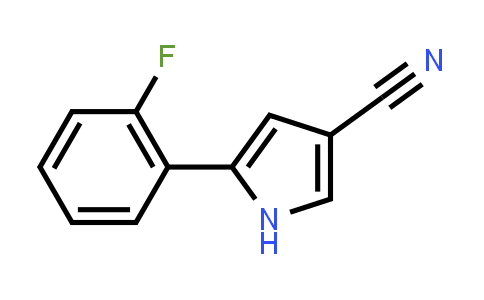 5-(2-fluorophenyl)-1H-pyrrole-3-carbonitrile