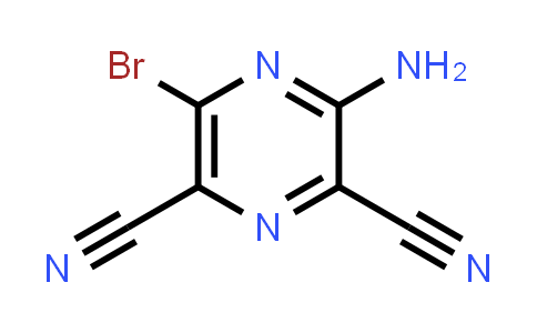 3-amino-5-bromopyrazine-2,6-dicarbonitrile