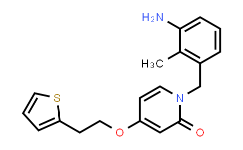 1-(3-aMino-2-Methylbenzyl)-4-(2-(thiophen-2-yl)ethoxy)pyridin-2(1H)-one