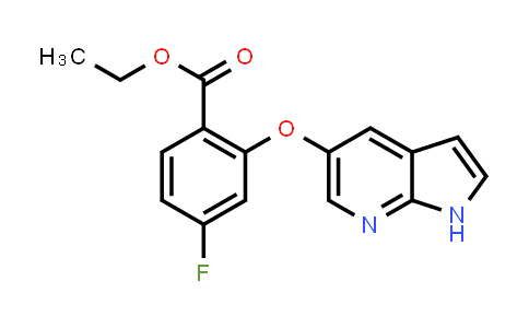 Ethyl2-((1H-pyrrolo[2,3-b]pyridin-5-yl)oxy)-4-fluorobenzoate