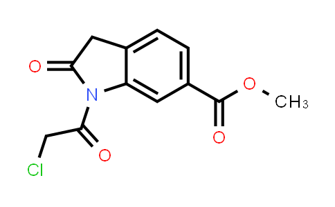 1H-Indole-6-carboxylic acid, 1-(2-chloroacetyl)-2,3-dihydro-2-oxo-, methyl ester