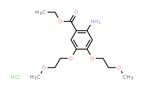 2-Amino-4,5-bis(2-methoxyethoxy)benzoic acid ethyl ester hydrochloride