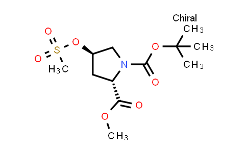 (2S,4R)-1-tert-Butyl 2-methyl 4-((methylsulfonyl)oxy)pyrrolidine-1,2-dicarboxylate