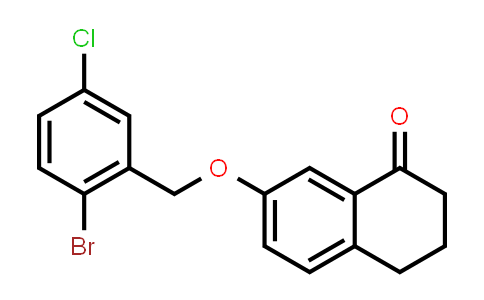 7-[(2-Bromo-5-chlorophenyl)methoxy]-3,4-dihydro-1(2H)-naphthalenone