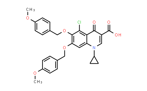 5-Chloro-1-cyclopropyl-1,4-dihydro-6,7-bis[(4-methoxyphenyl)methoxy]-4-oxo-3-quinolinecarboxylic acid