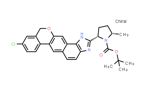 Tert-Butyl (2S,5S)-2-(9-chloro-1,11-dihydroisochromeno[4',3':6,7]naphtho[1,2-d]imidazol-2-yl)-5-(methyl)pyrrolidine-1-carboxylate