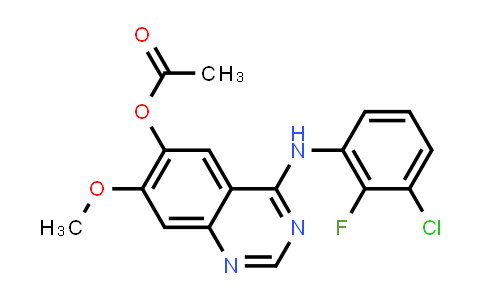 4-((3-chloro-2-fluorophenyl)amino)-7-methoxyquinazolin-6-yl acetate