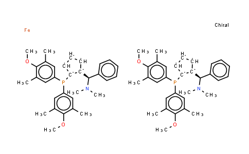 (S,S)-(-)-2,2'-双[-(N,N-二甲胺苯基甲基-1,1'-双二(3,5-二甲基-4-甲氧基苯基)磷]二茂铁
