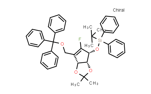 4H-Cyclopenta-1,3-dioxole, 4-[[(1,1-diMethylethyl)diphenylsilyl]oxy]-5-fluoro-3a,6a-dihydro-2,2-diMethyl-6-[(triphenylMethoxy)Methyl]-, (3aR,4R,6aR)-