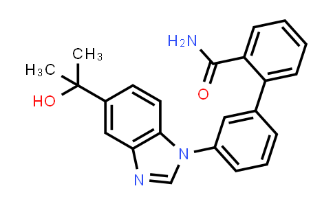 3'-(5-(2-hydroxypropan-2-yl)-1H-benzo[d]imidazol-1-yl)-[1,1'-biphenyl]-2-carboxamide