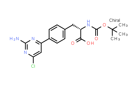 (2S)-3-[4-(2-AMINO-6-CHLOROPYRIMIDIN-4-YL)PHENYL]-2-[(TERT-BUTOXYCARBONYL) AMINO]PROPIONIC ACID