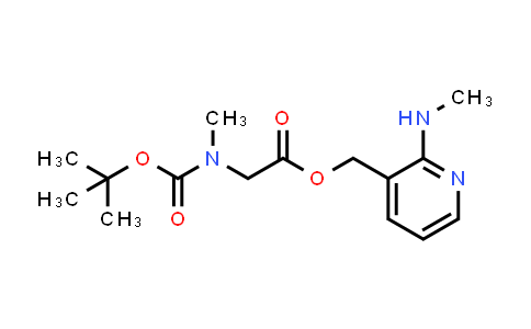2-(methylamino)pyridin-3-yl)methyl 2-((tert-butoxycarbonyl)(methyl)amino)acetate