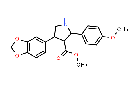 Methyl 4-(benzo[d][1,3]dioxol-5-yl)-2-(4-methoxyphenyl)pyrrolidine-3-carboxylate