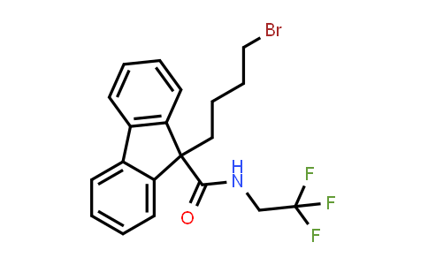 9-(4-bromobutyl)-N-(2,2,2-trifluoroethyl)-9H-fluorene-9-carboxamide