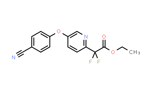 Ethyl 2-(5-(4-cyanophenoxy)pyridin-2-yl)-2,2-difluoroacetate