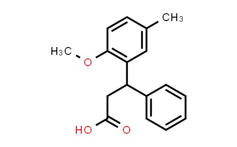 3-(2-Methoxy-5-Methylphenyl)-3-Phenylpropanoic Acid