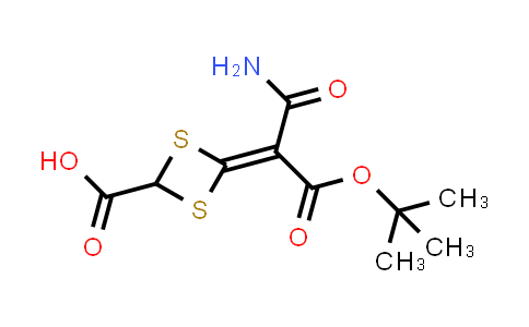 4-(1-amino-3-tert-butoxy-1,3-dioxopropan-2-ylidene)-1,3-dithietane-2-carboxylic acid