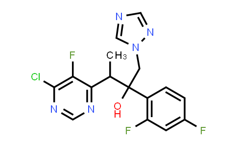 3-(6-chloro-5-fluoropyrimidin-4-yl)-2-(2,4-difluorophenyl)-1-(1H-1,2,4-triazol-1-yl)butan-2-ol