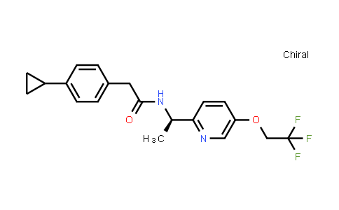(R)-2-(4-cyclopropylphenyl)-N-(1-(5-(2,2,2-trifluoroethoxy)pyridin-2-yl)ethyl)acetamide