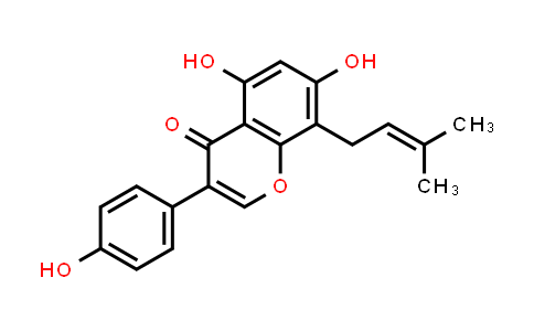4H-1-Benzopyran-4-one,5,7-dihydroxy-3- (4-hydroxyphenyl)-8-(3-methyl-2-butenyl)-