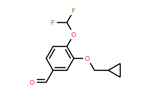 4-(difluoromethoxy)-3-(cyclopropylmethoxy)-benzaldehyde