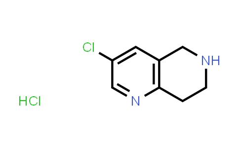 3-Chloro-5,6,7,8-tetrahydro-1,6-naphthyridine, hydrochloride
