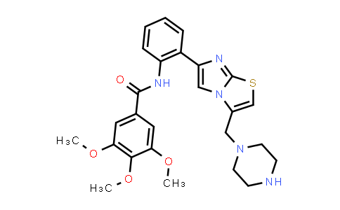 3,4,5-trimethoxy-N-(2-(3-(piperazin-1-ylmethyl)imidazo[2,1-b]thiazol-6-yl)phenyl)benzamide