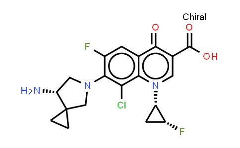 7-[(7S)-7-氨基-5-氮杂螺[2.4]庚烷-5-基]-8-氯-6-氟-1-[(1S,2R)-2-氟环丙基]-1,4-二氢-4-氧代-3-喹啉甲酸