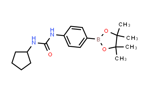 1-Cyclopentyl-3-[4-(4,4,5,5-tetramethyl-1,3,2-dioxaborolan-2-yl)phenyl]urea