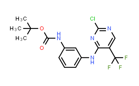 Tert-butyl (3-((2-chloro-5-(trifluoromethyl)pyrimidin-4-yl)amino)phenyl)carbamate