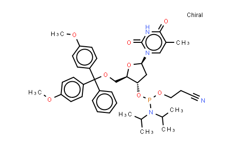 5'-Dimethoxytrityl-3'-deoxythymidine 2'-[(2-cyanoethyl)-(N,N-diisopropyl)]-phosphoramidite