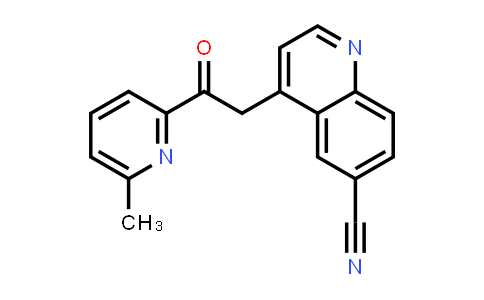4-[2-(6-Methyl-2-pyridinyl)-2-oxoethyl]-6-quinolinecarbonitrile