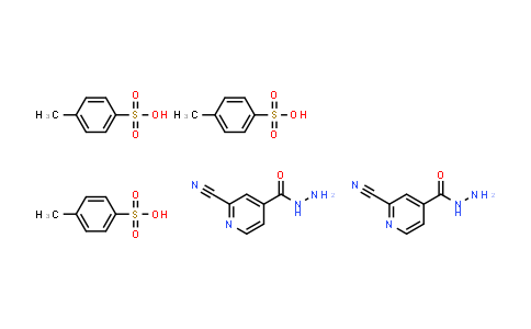 2-Cyano-4-pyridinecarboxylic acid hydrazide 4-methylbenzenesulfonate (2:3)