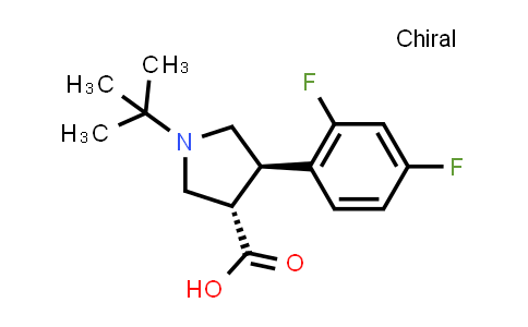 (3S,4R)-1-tert-butyl-4-(2,4-difluorophenyl)pyrrolidine-3-carboxylic acid