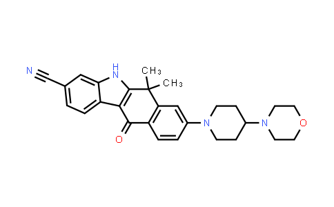 6,6-diMethyl-8-(4-Morpholinopiperidin-1-yl)-11-oxo-6,11-dihydro-5H-benzo[b]carbazole-3-carbonitrile