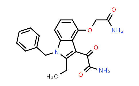 2-(4-(2-amino-2-oxoethoxy)-1-benzyl-2-ethyl-1H-indol-3-yl)-2-oxoacetamide