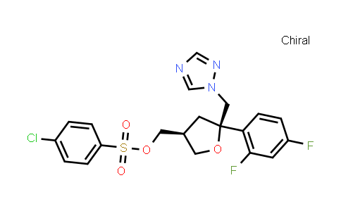 [(3S,5r)-5-(2,4-difluorophenyl)-5-(1,2,4-triazol-1-ylmethyl)tetrahydrofuran-3-yl]methyl 4-chlorobenzenesulfonate