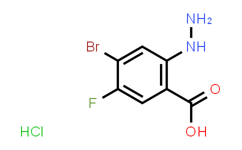 4-bromo-5-fluoro-2-hydrazinylbenzoic acid hydrochloride