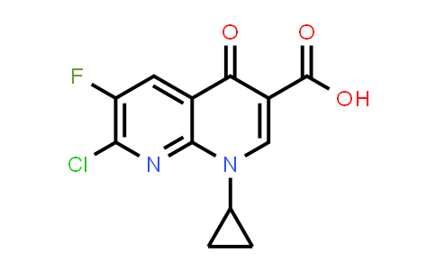 7-Chloro-1-cyclopropyl-6-fluoro-4-oxo-1,4-dihydro-1,8-naphthyridine-3-carboxylic acid