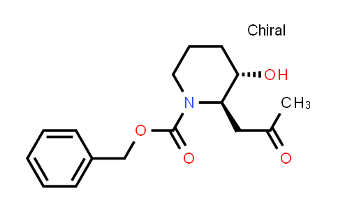 (2R,3S)-benzyl 3-hydroxy-2-(2-oxopropyl)piperidine-1-carboxylate