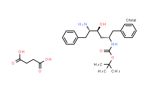 [2S,3S,5S]-2-Amino-3-hydroxy-5-tert-butyloxycarbonylamino-1,6-diphenylhexane succinate salt