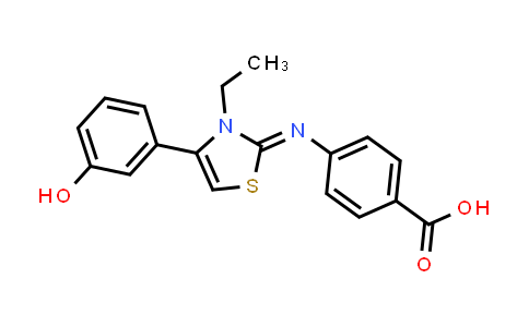 4-[(Z)-[3-Ethyl-4-(3-hydroxyphenyl)-2(3H)-thiazolylidene]amino]benzoic acid